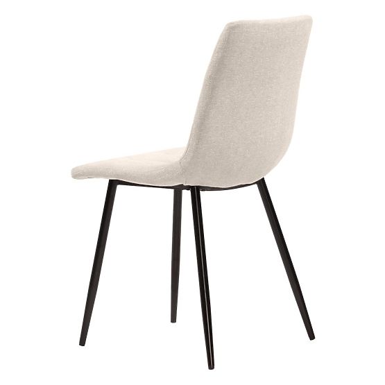 Hesta Chair, Beige/Black Legs