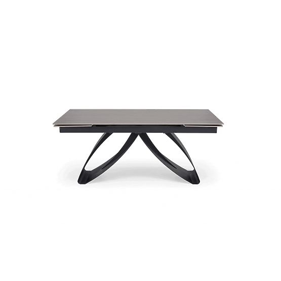 HILARIO extendable table, top - walnut, legs - black (3p=1pc)