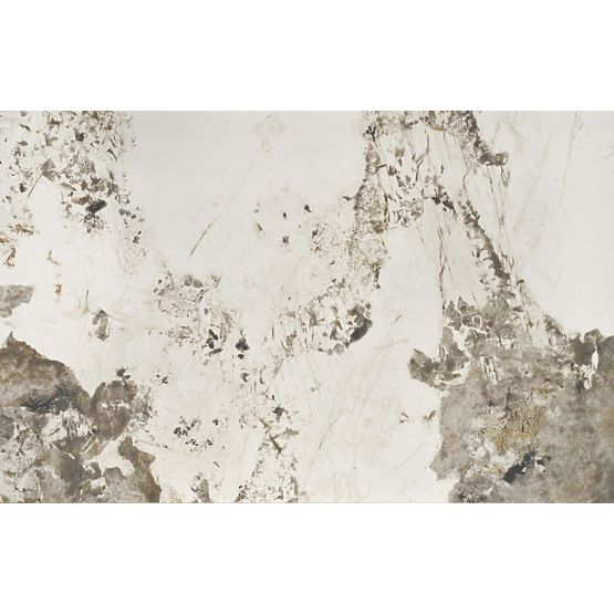 HILARIO extendable table, top - white marble, legs - black (3p=1pc)