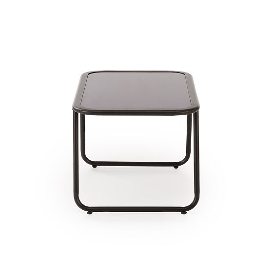 HUDSON, garden set (sofa, 2x armchair, table), gray / brown (1p=1set)