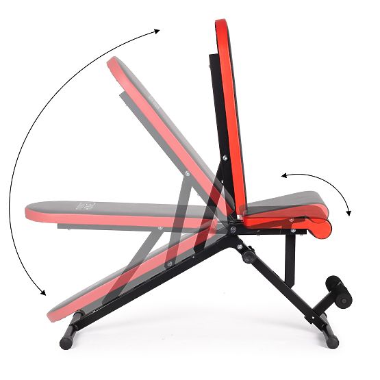 Incline Workout Bench with Adjustable Backrest