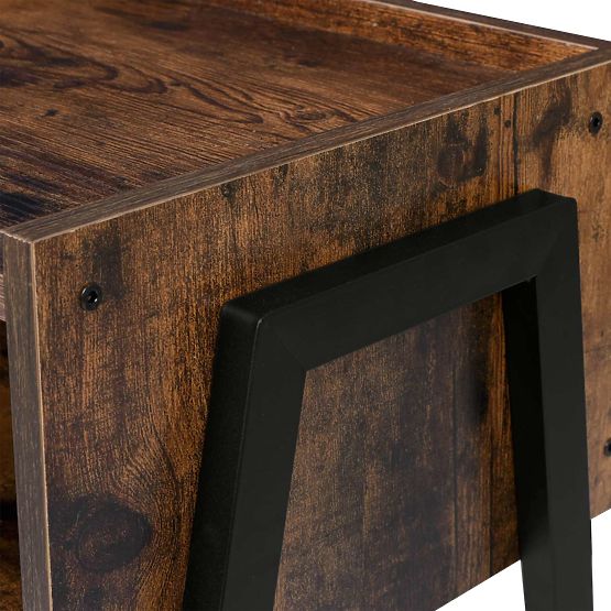 Industrial Loft Cabinet Skive Rustic Antique Oak