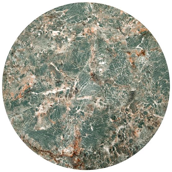 INES set of 2 tables, green marble / black (1p=1set)