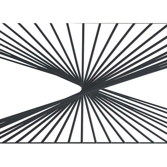 INFINITY 2 coffee table, gray marble / black (2p=1pc)