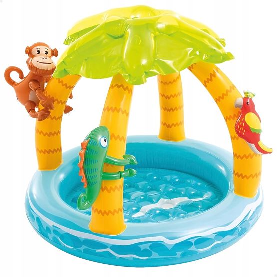 Inflatable Children's Pool Island Canopy INTEX 58417