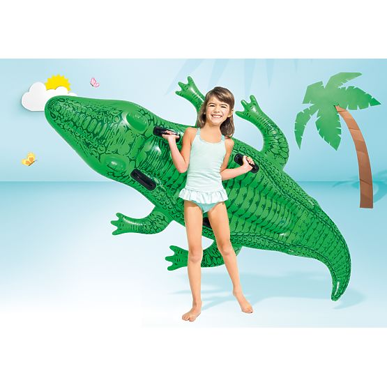 Inflatable Crocodile Swimming Mattress with Handles 203x114 cm INTEX 58562