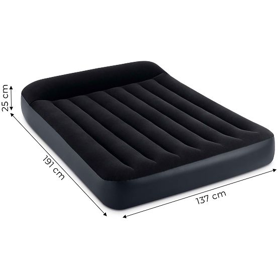 Inflatable Mattress for Two People 191x137x25 cm Bed with Backrest INTEX 64142