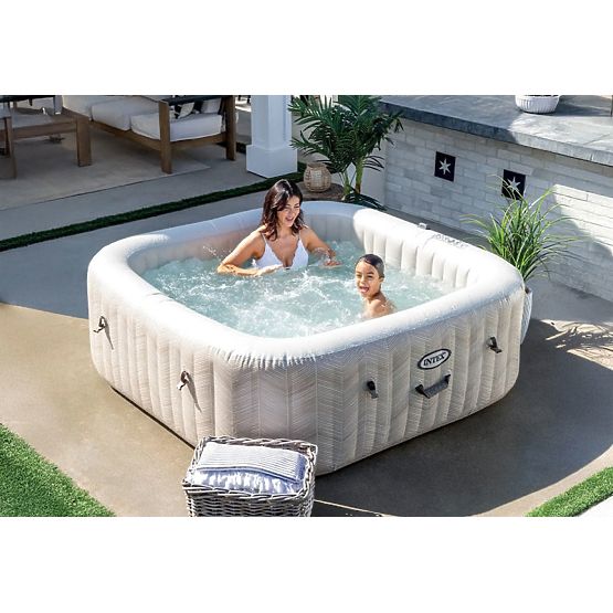 Inflatable Square SPA Pool with Hydromassage for 4 People 175x71 cm Premium Accessories INTEX 2844