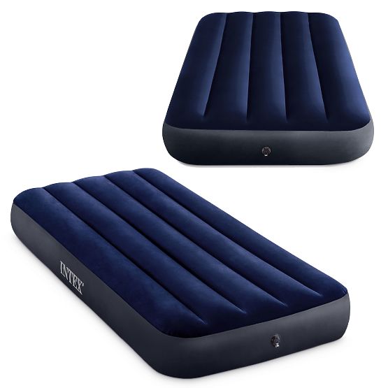 Inflatable Velour Mattress Bed for Sleeping INTEX 64756