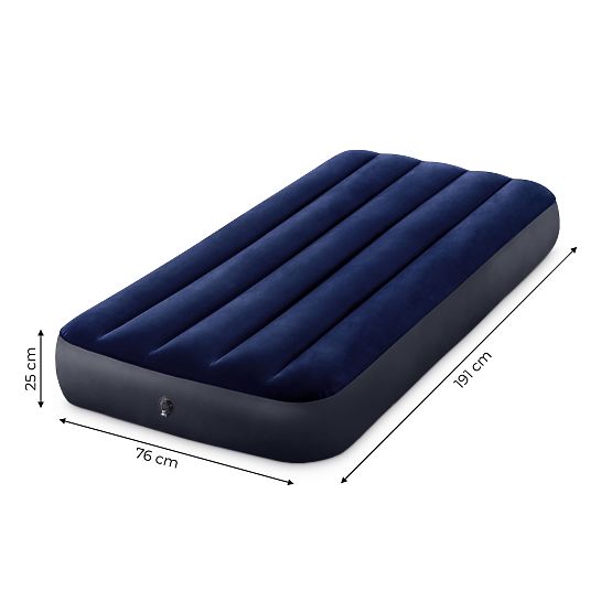 Inflatable Velour Mattress Bed for Sleeping INTEX 64756