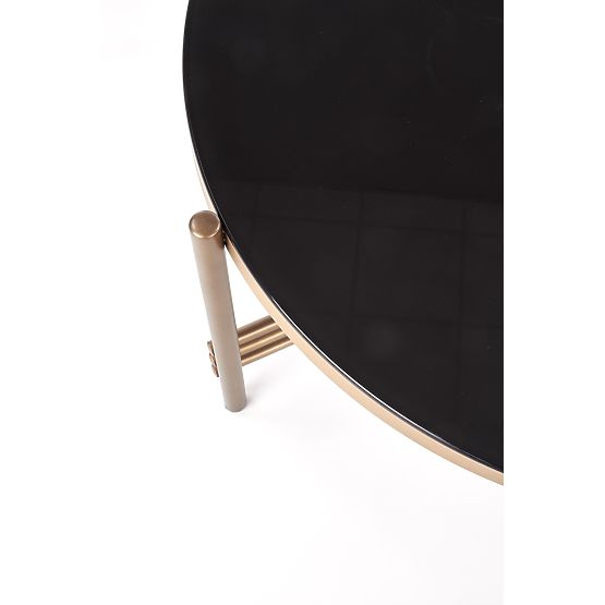 ISMENA coffee table frame - gold, top - black (1p=1pc)