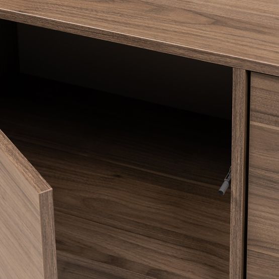 Japandi TV Cabinet in Royal Walnut