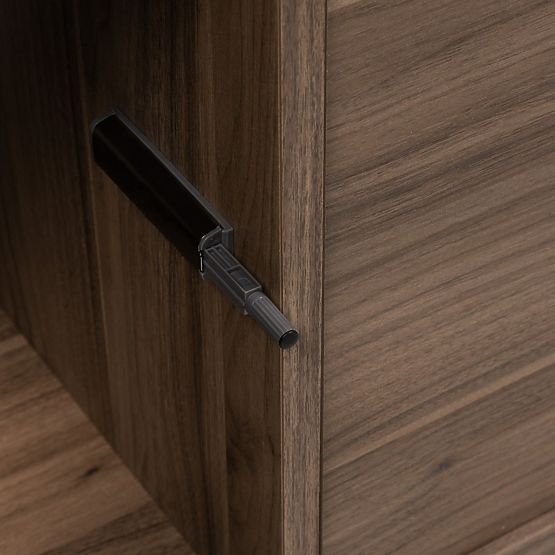 Japandi TV Cabinet in Royal Walnut