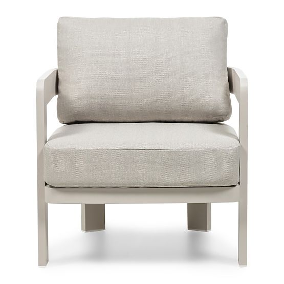 Japori Garden Furniture Set, Aluminum, Light Beige, Rounded