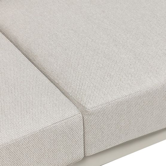 Japori Garden Furniture Set, Aluminum, Light Beige, Rounded