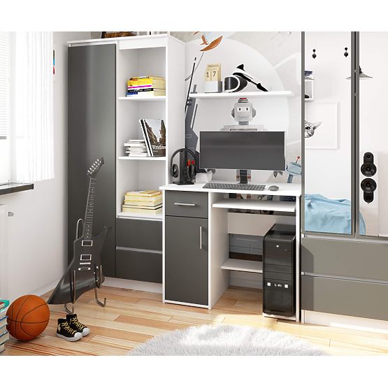 JAY PK WHITE / GRAY DESK