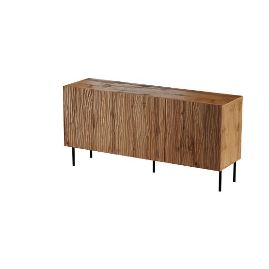 JUNGLE CHEST OF DRAWERS 152 Wotan Oak Matte/Black Matte