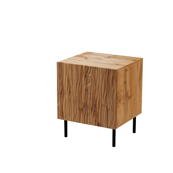 JUNGLE Nightstand (2 pcs) Wotan Oak Matte/Black Matte