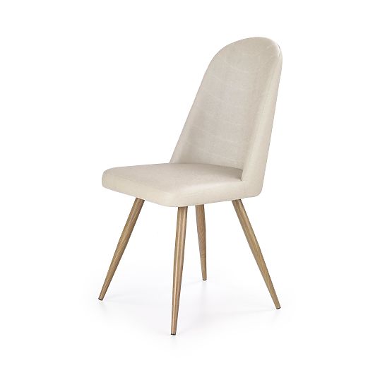 K214 Chair Dark Cream / Honey Oak (2p=4pcs)