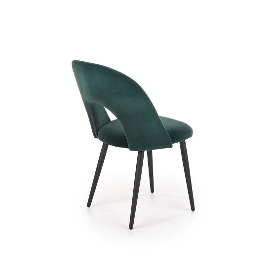 K384 Chair Dark Green / Black (1p=4pcs)
