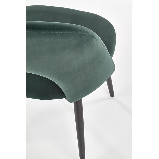 K384 Chair Dark Green / Black (1p=4pcs)
