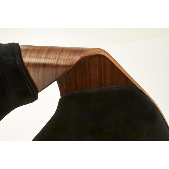 K396 Chair Walnut/Black (1p=1pc)