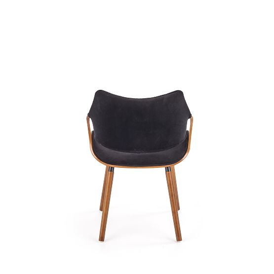 K396 Chair Walnut/Black (1p=1pc)