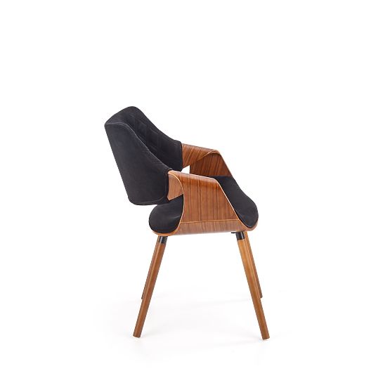 K396 Chair Walnut/Black (1p=1pc)