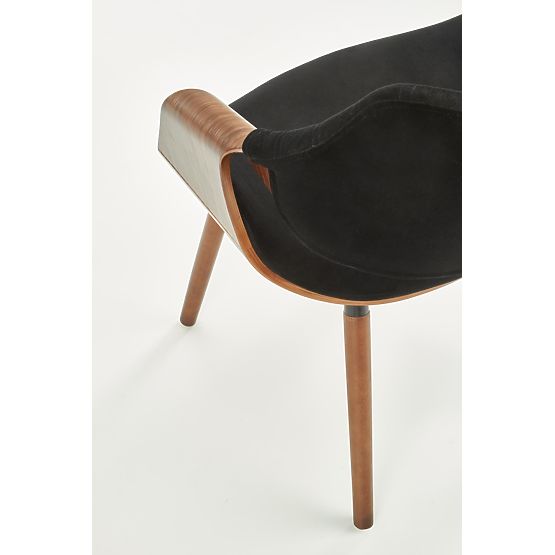 K396 Chair Walnut/Black (1p=1pc)