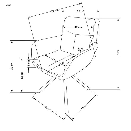 K495 Mustard Chair