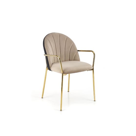 K500 Chair Beige/Black (1p=2 pcs)