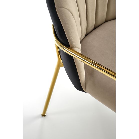K500 Chair Beige/Black (1p=2 pcs)