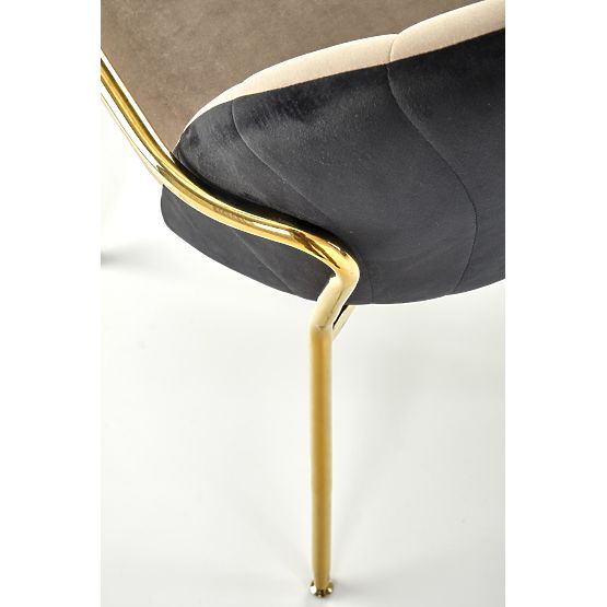 K500 Chair Beige/Black (1p=2 pcs)