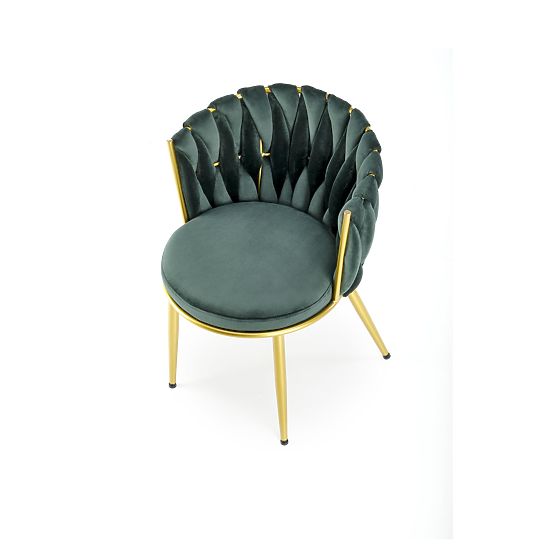 K517 Chair Dark Green / Gold (1p=2pcs)