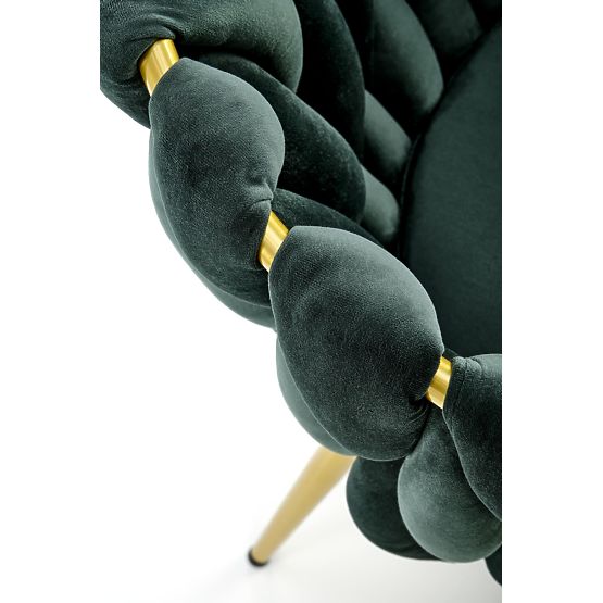 K517 Chair Dark Green / Gold (1p=2pcs)