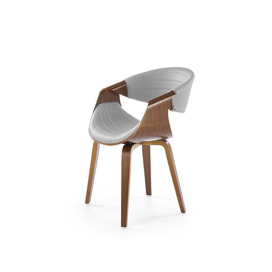 K544 Chair Grey / Walnut (1p=1pc)