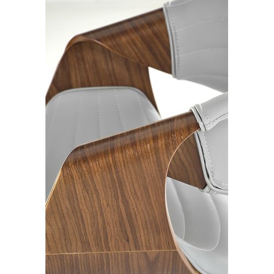 K544 Chair Grey / Walnut (1p=1pc)