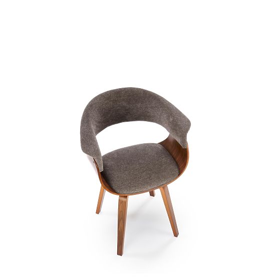 K545 Chair Gray / Walnut (1p=1pc)