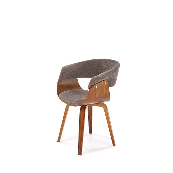 K545 Chair Gray / Walnut (1p=1pc)