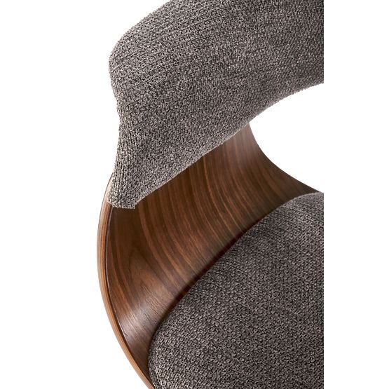 K545 Chair Gray / Walnut (1p=1pc)