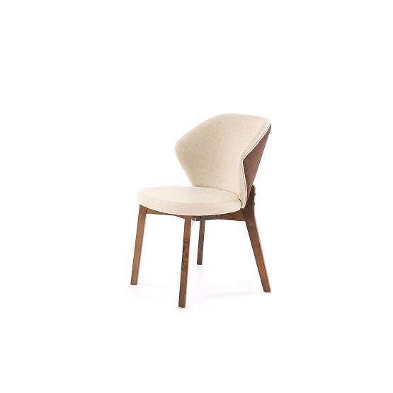 K583 Chair, Walnut / Brown / Beige (1p=2pcs)