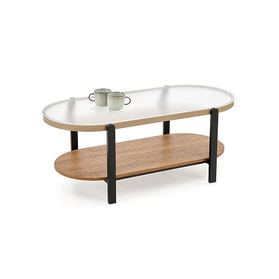 KAMALA coffee table, natural / black (1p=1pc)