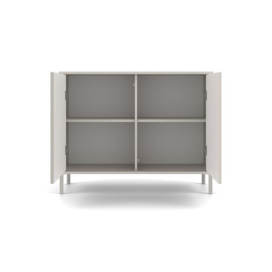 KAMARO 2D SLIM Dresser with Cashmere Slatted Front Panel