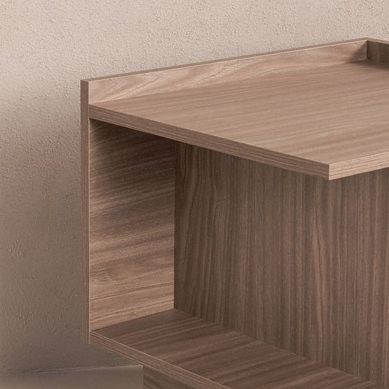 Kanso Nightstand, Pearl Oak