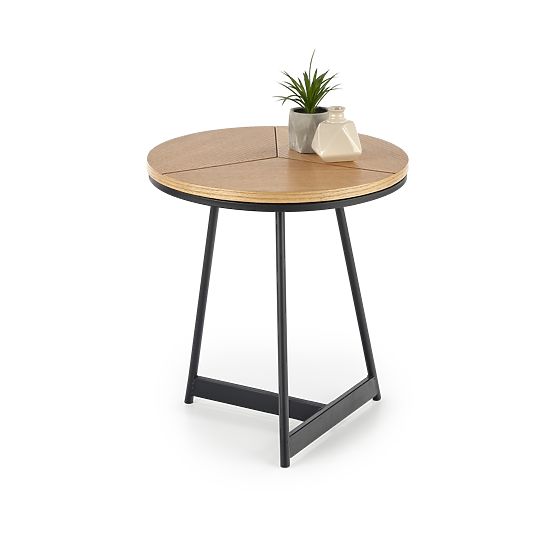 KARIDA-S coffee table natural oak/black (1p=1pc)