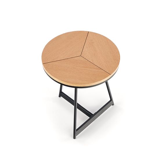 KARIDA-S coffee table natural oak/black (1p=1pc)