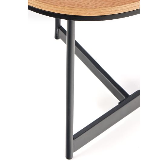 KARIDA-S coffee table natural oak/black (1p=1pc)