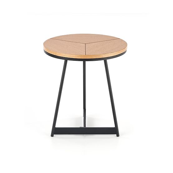 KARIDA-S coffee table natural oak/black (1p=1pc)