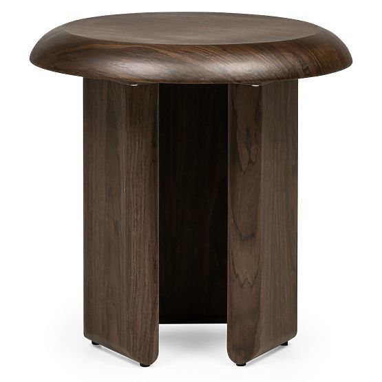 Keo Side Table 50 cm, Dark Walnut