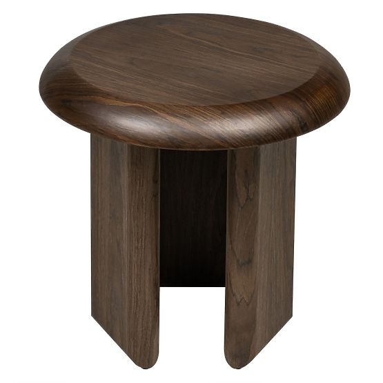 Keo Side Table 50 cm, Dark Walnut